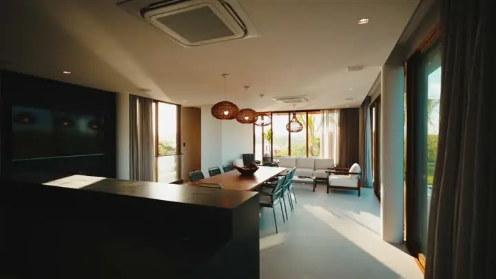 Video preview of an open-plan living space